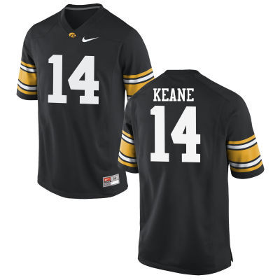 Men Iowa Hawkeyes #14 Connor Keane College Football Jerseys-Black